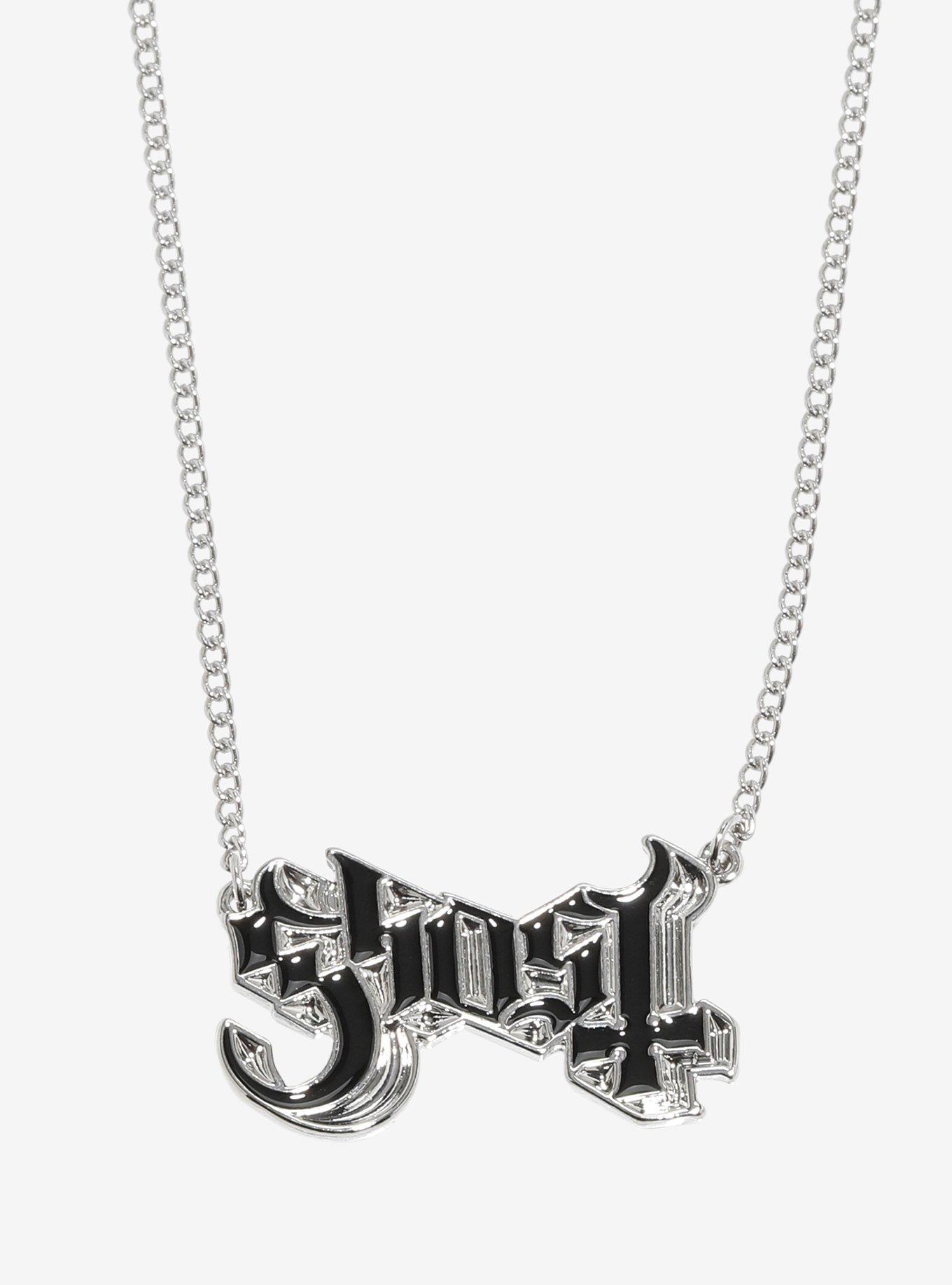 Ghost Nameplate Necklace