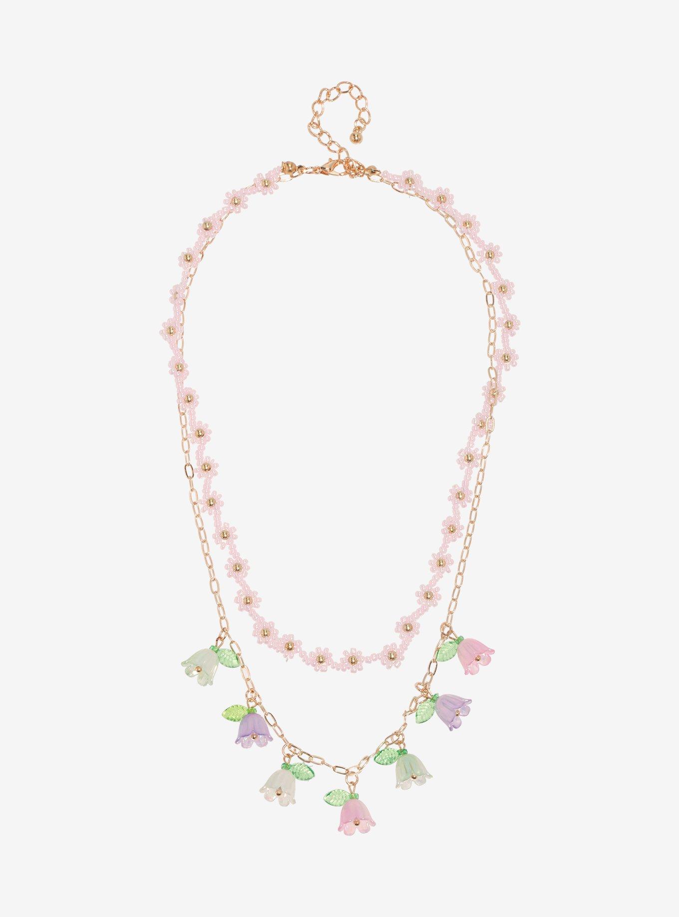 Thorn & Fable Flower Bead Layered Necklace, , alternate