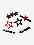 Social Collision Red & Black Star Clip Set, , alternate