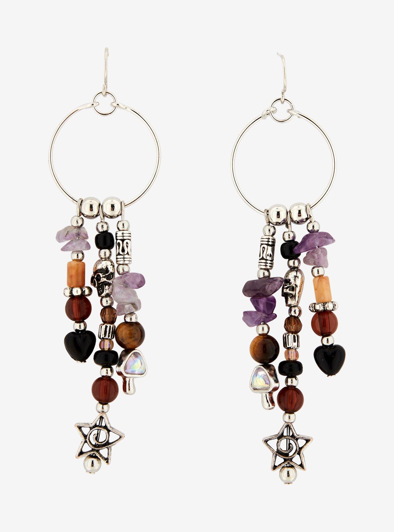 Cosmic Aura Star Stone Drop Earrings, , alternate