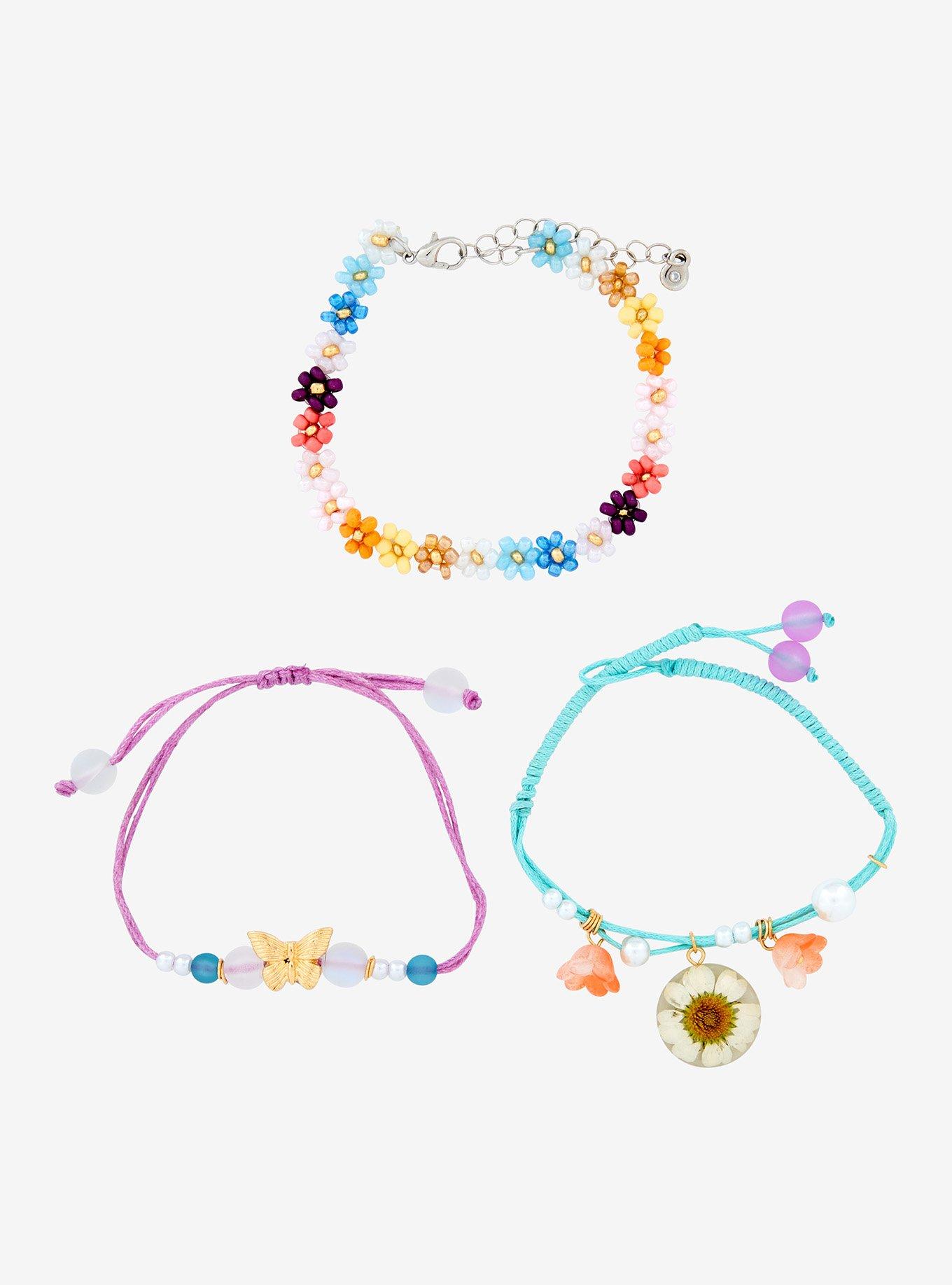 Thorn & Fable Flower Butterfly Bracelet Set, , hi-res