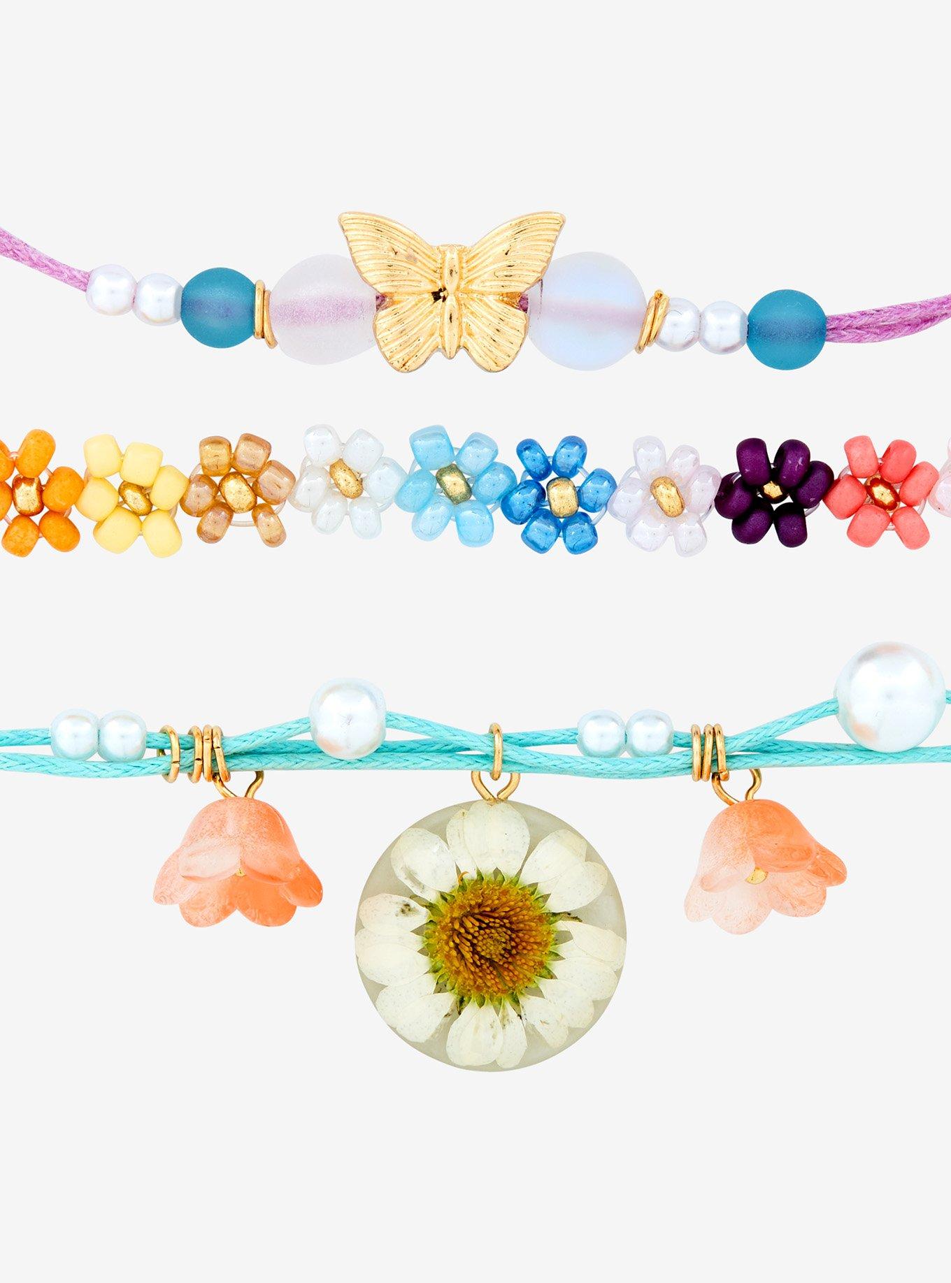 Thorn & Fable Flower Butterfly Bracelet Set, , alternate