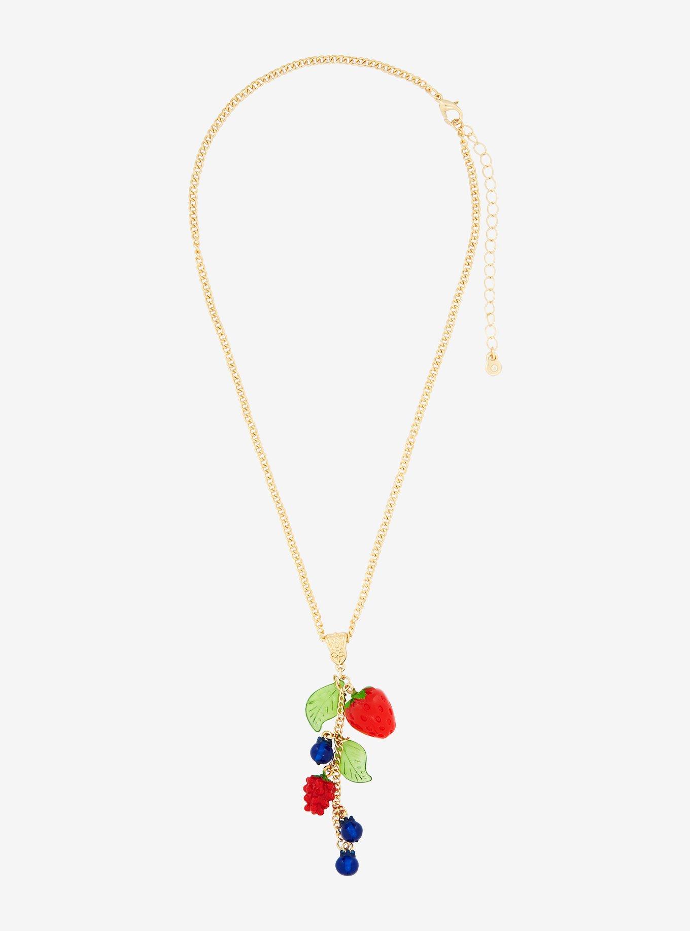 Sweet Society Cascading Berries Necklace, , alternate