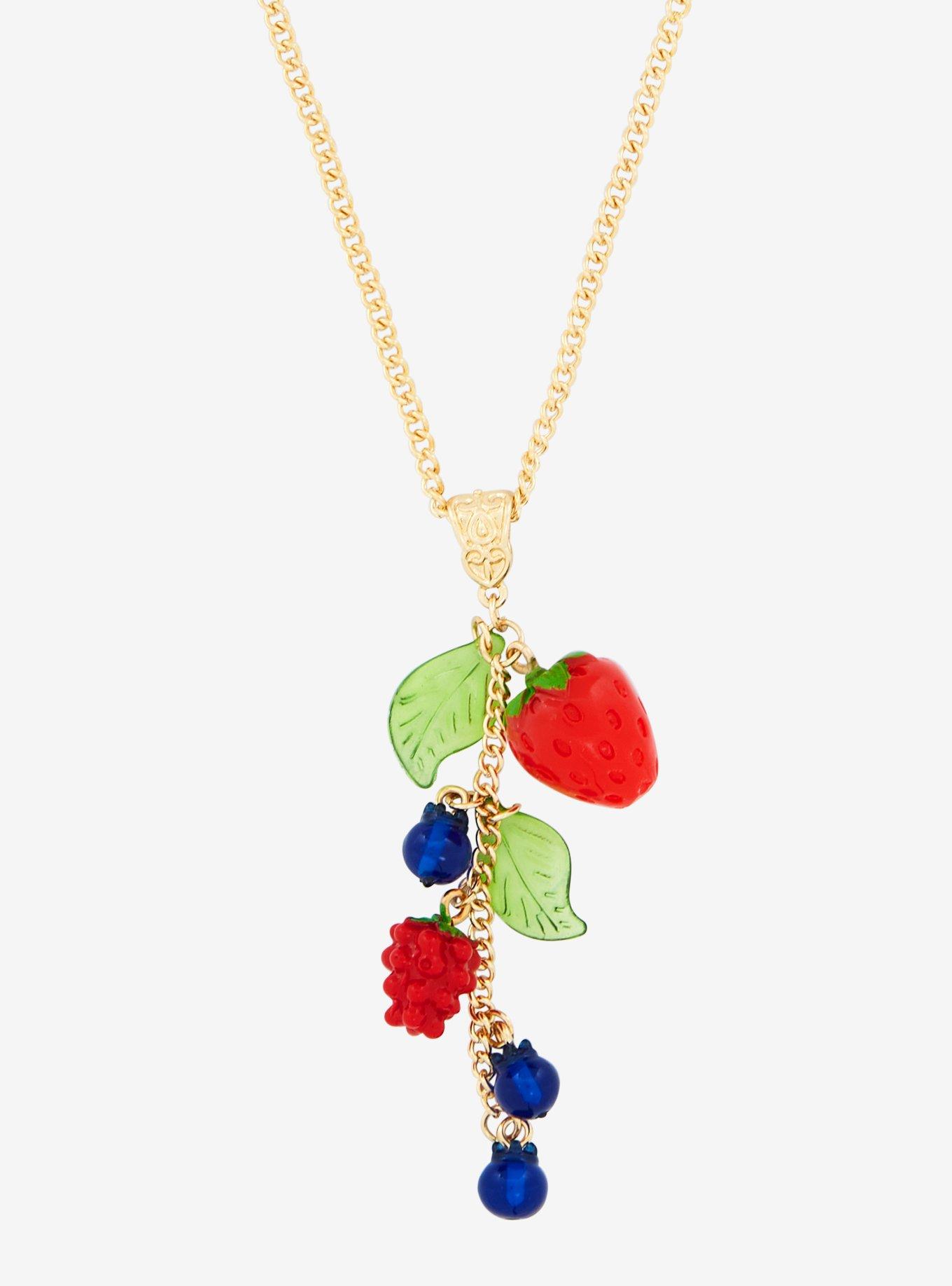 Sweet Society Cascading Berries Necklace, , alternate