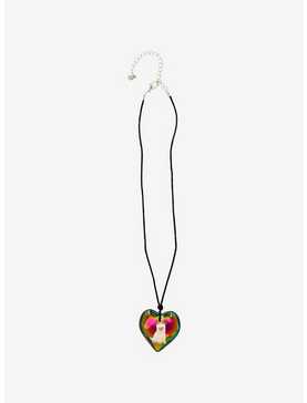 Sweet Society Cat Rainbow Heart Pendant Cord Necklace, , hi-res