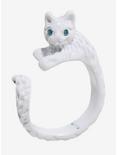 Sweet Society White Cat Wrap Ring, , alternate