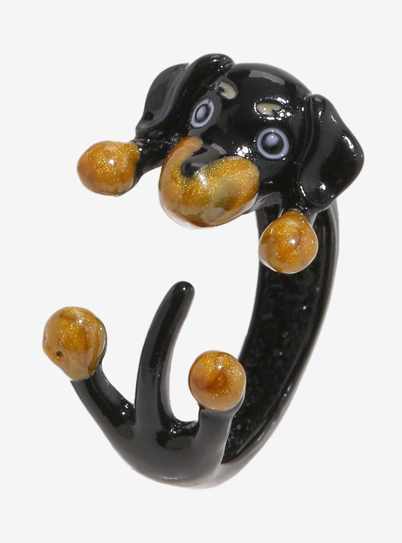 Sweet Society Dachshund Wrap Ring, , alternate