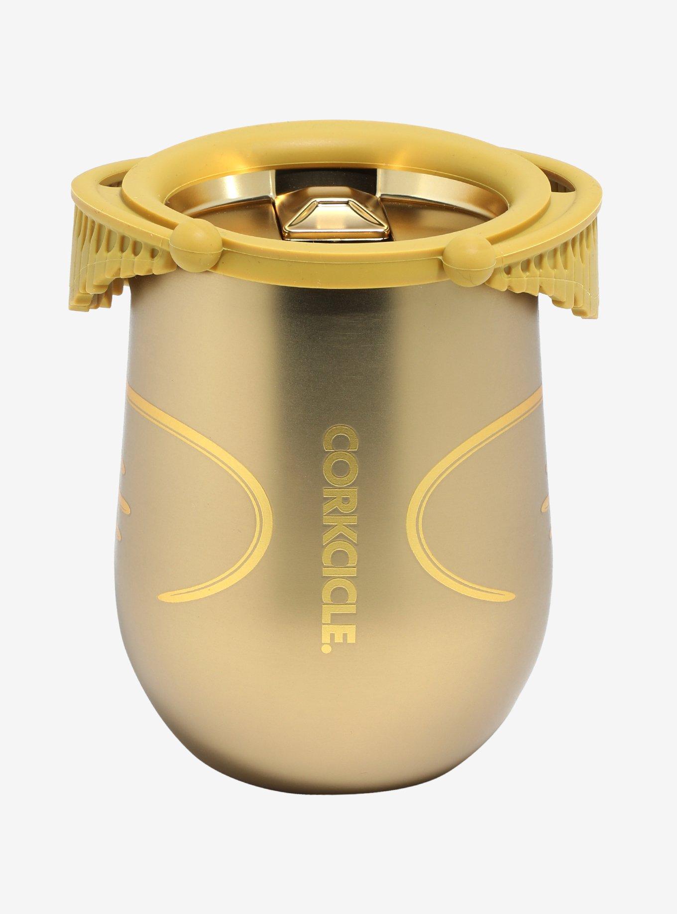 Corkcicle Harry Potter Golden Snitch Figural Wine Glass, , alternate