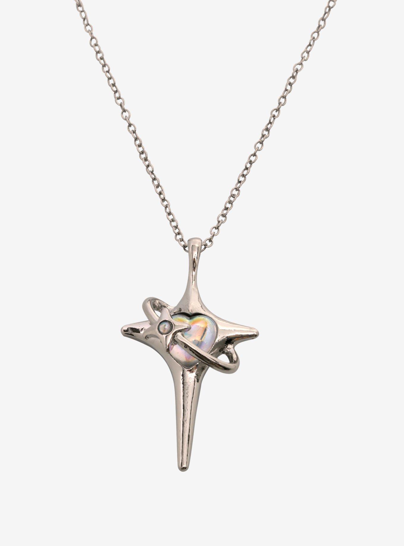 Social Collision Cosmic Heart Best Friend Necklace Set, , alternate