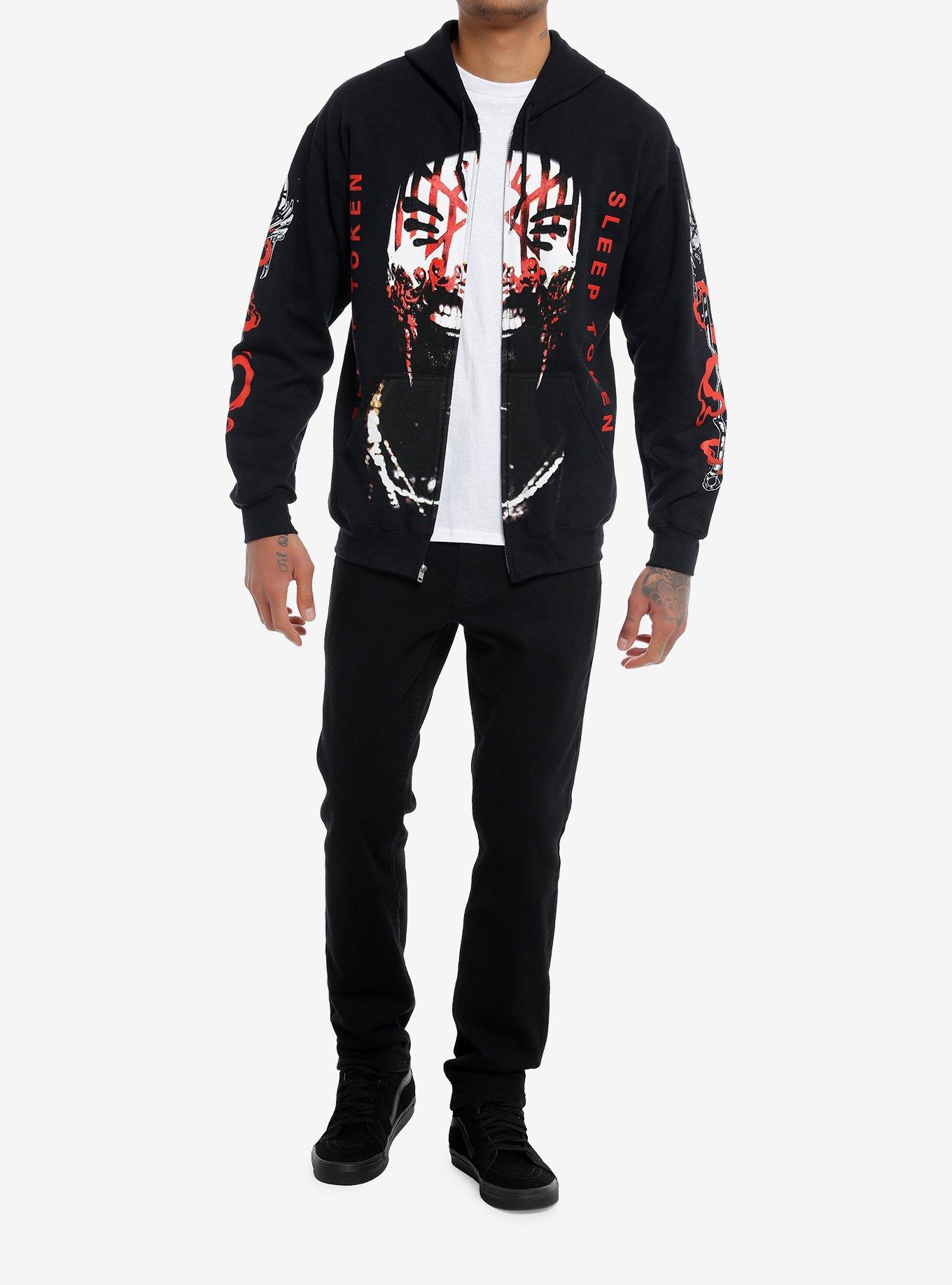 Sleep Token Vessel Mask Hoodie, BLACK, alternate