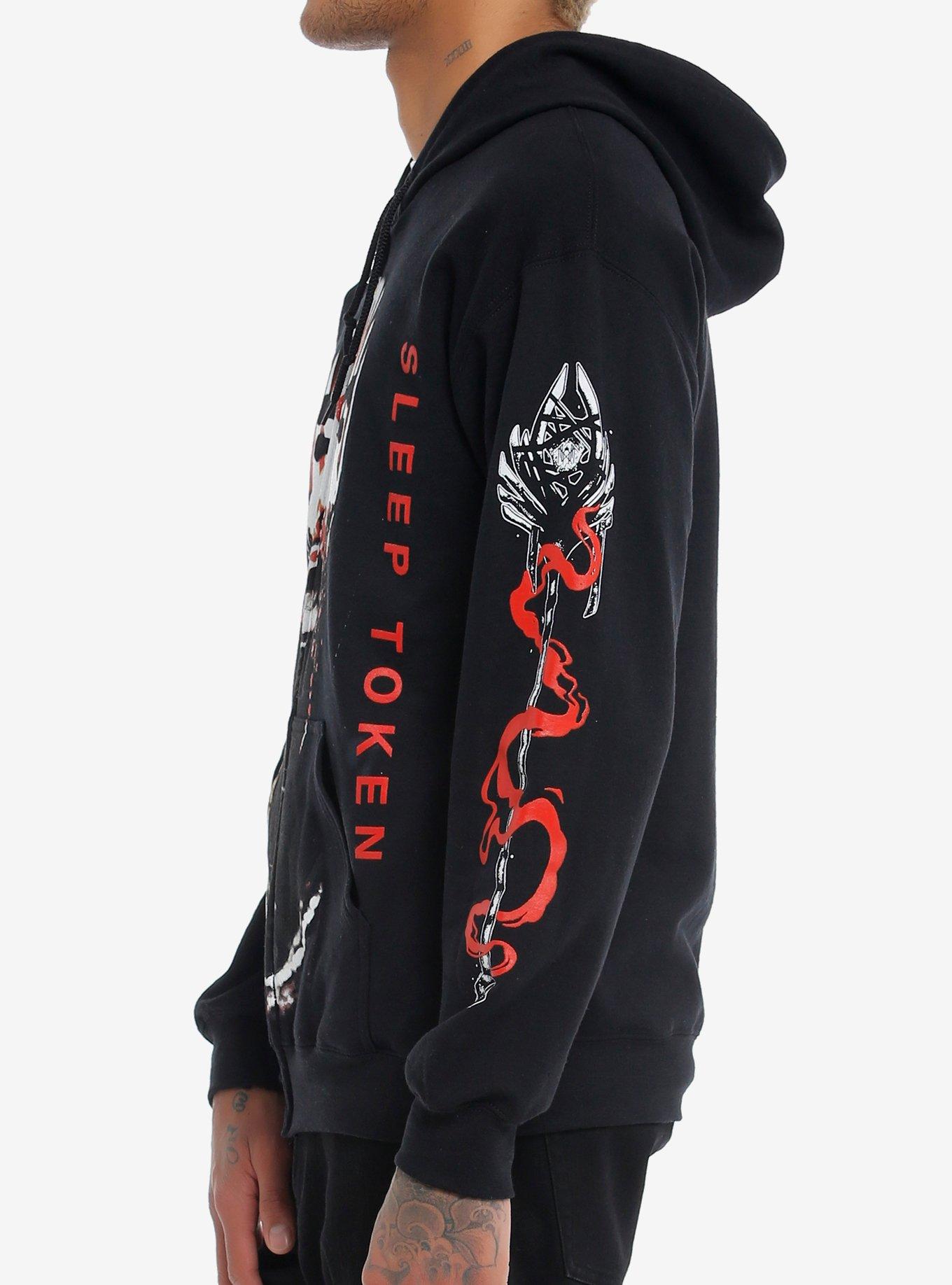 Sleep Token Vessel Mask Hoodie, BLACK, alternate