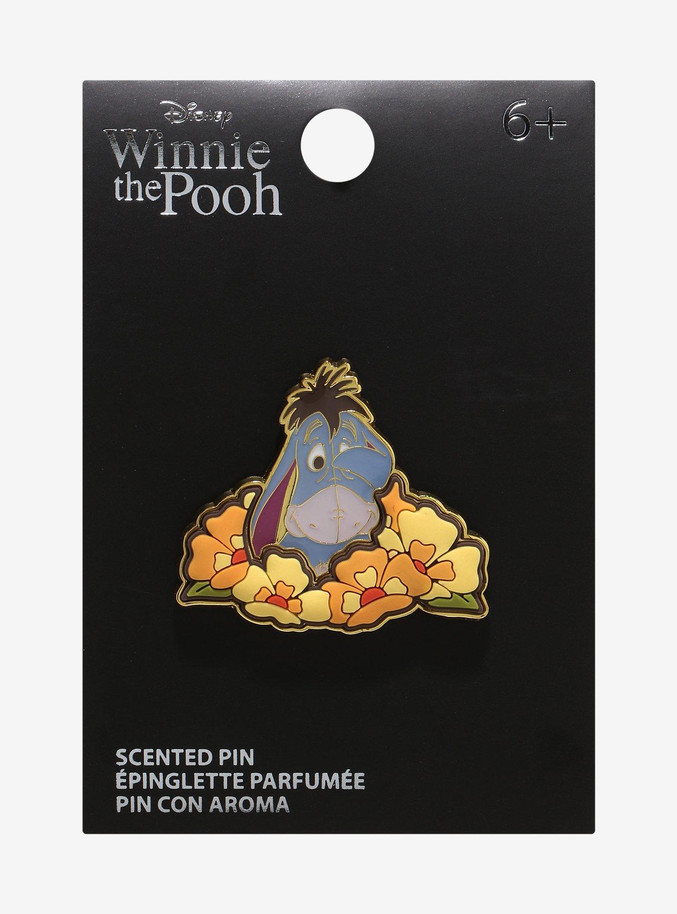 Loungefly Disney Winnie the Pooh Eeyore Floral Scented Enamel Pin — BoxLunch Exclusive, , alternate