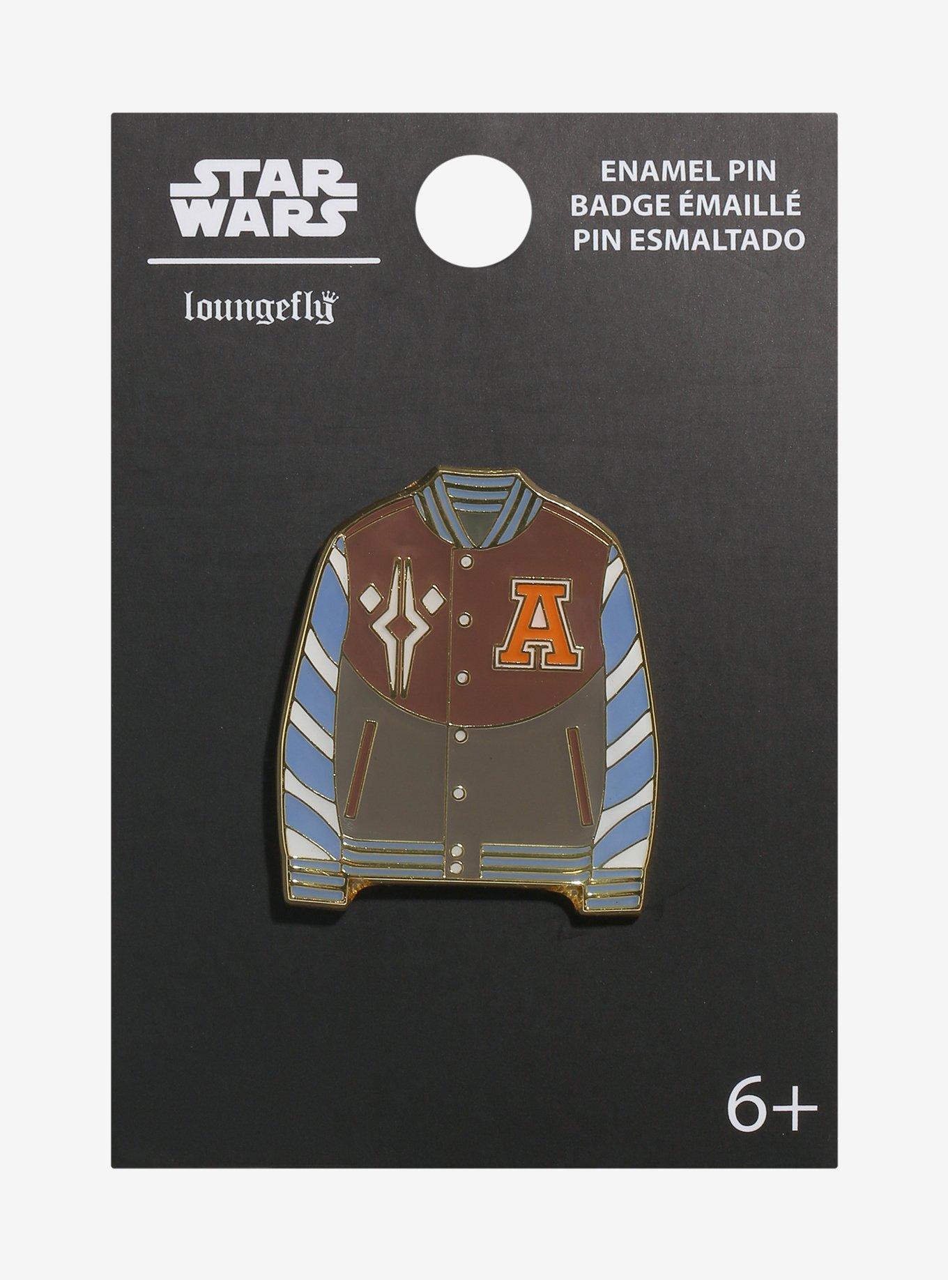 Loungefly Star Wars Ahsoka Tano Varsity Jacket Enamel Pin - BoxLunch Exclusive, , hi-res