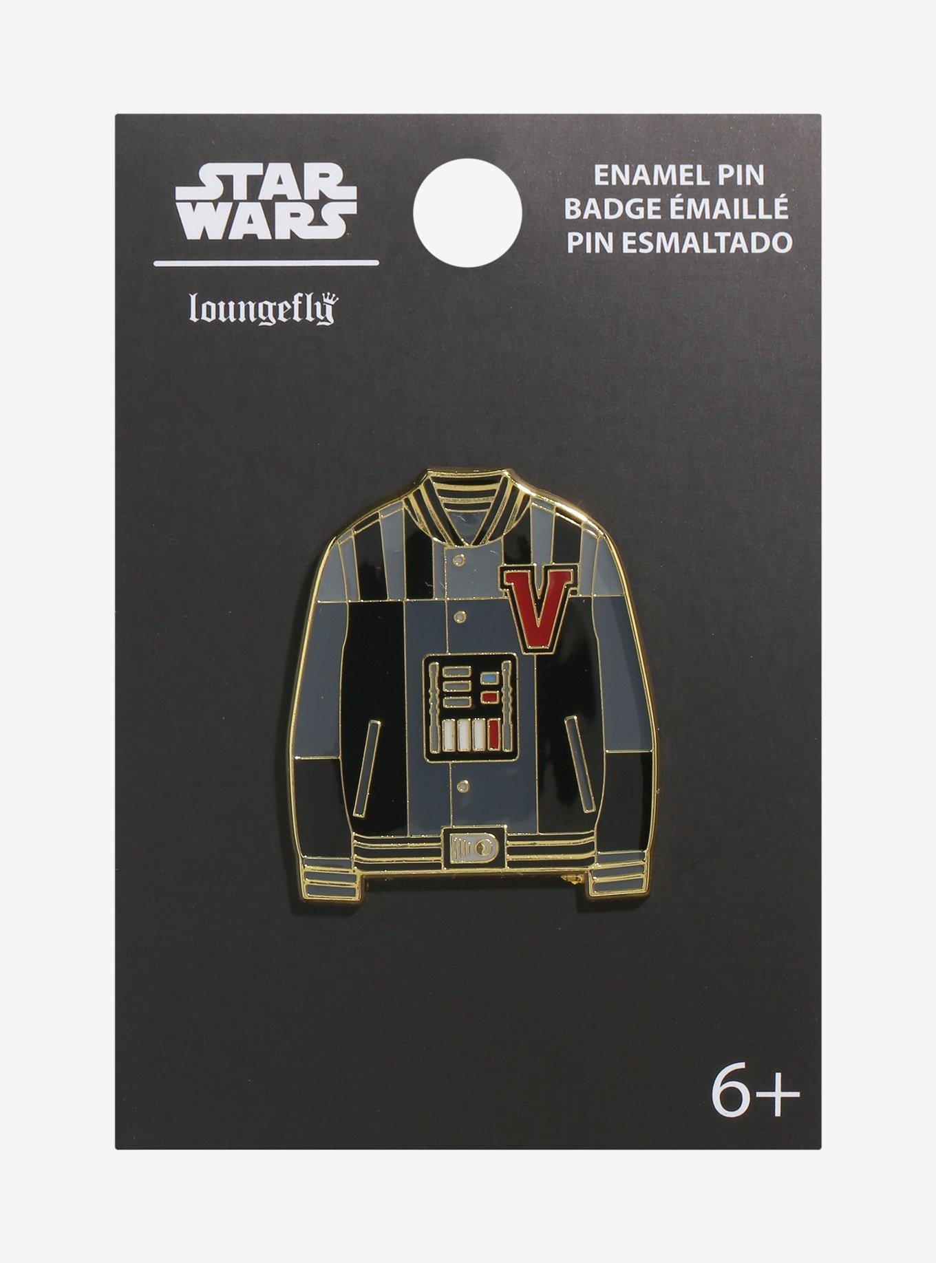 Loungefly Star Wars Darth Vader Varsity Jacket Enamel Pin - BoxLunch Exclusive, , alternate