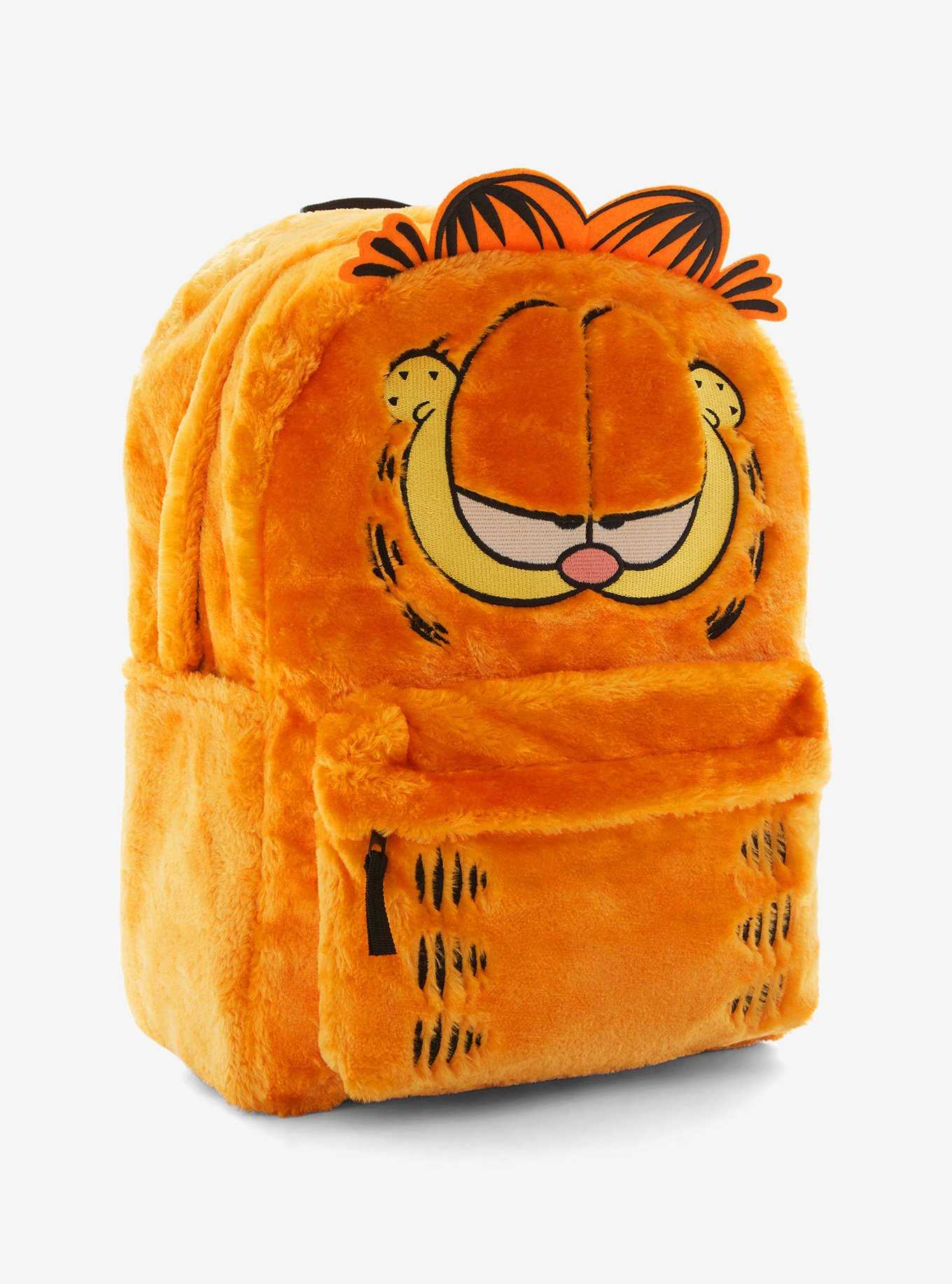 Garfield Smiling Fuzzy Backpack, , hi-res