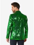 Sequins Green Coat, GREEN, alternate