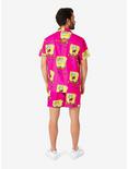 SpongeBob SquarePants Pink Button-Up Shirt and Shorts Summer Set, PINK, alternate