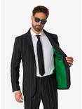 Oversized Pinstripe Black Suit, BLACK, alternate