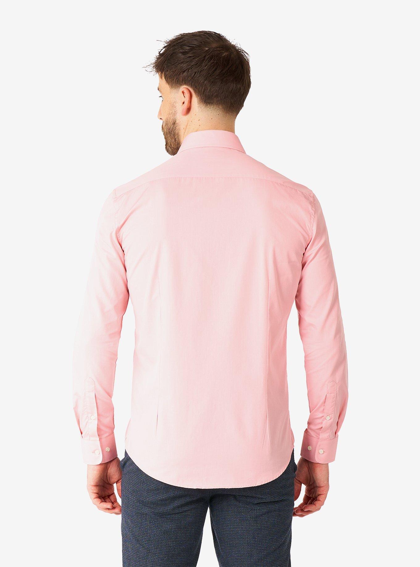 Lush Blush Long Sleeve Button-Up Shirt, PINK, alternate