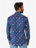 PAC-MAN Pixel Long Sleeve Button-Up Shirt, MULTI, alternate