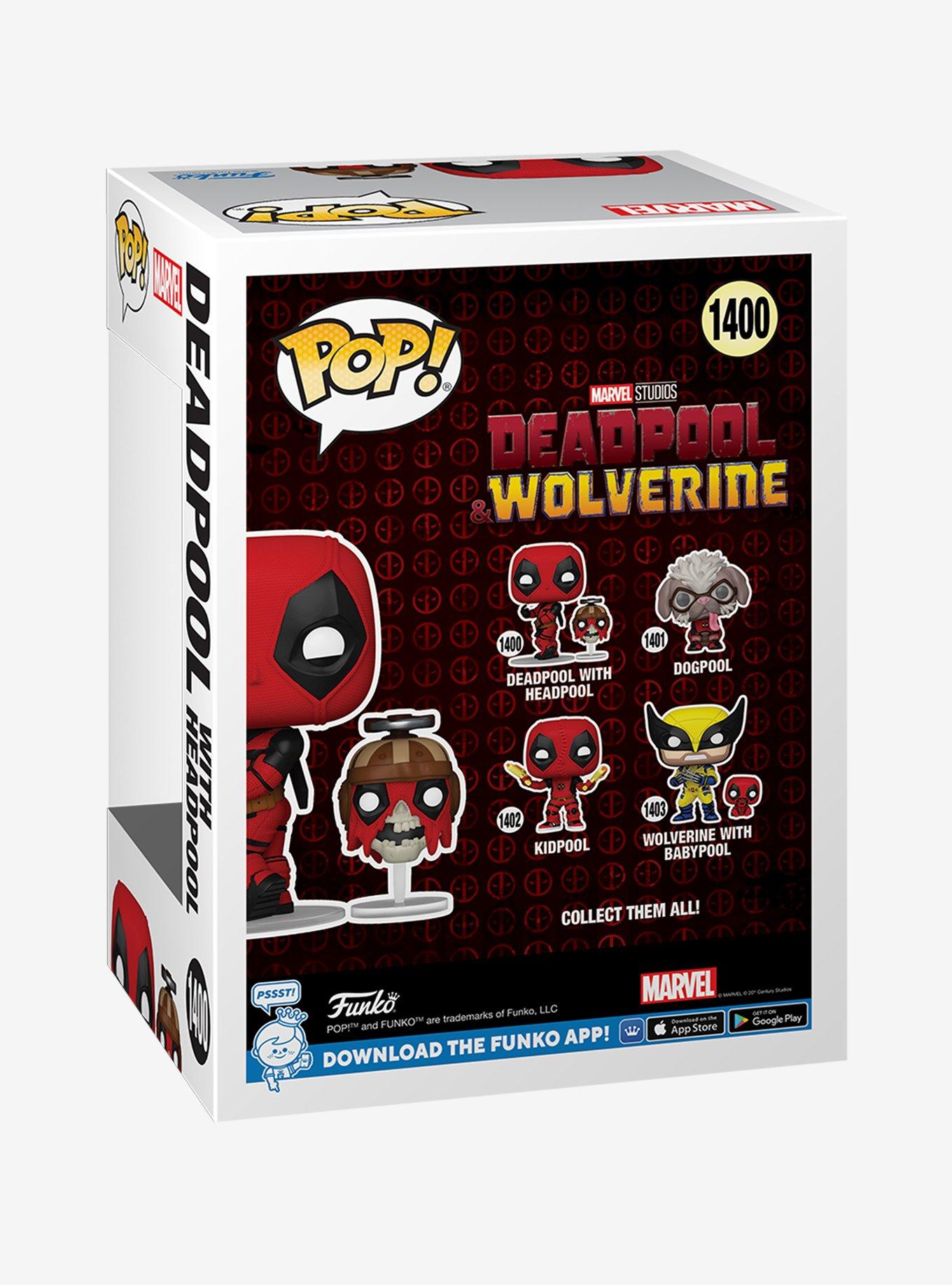 Funko Pop! Marvel Deadpool & Wolverine Deadpool with Headpool Vinyl Bobblehead