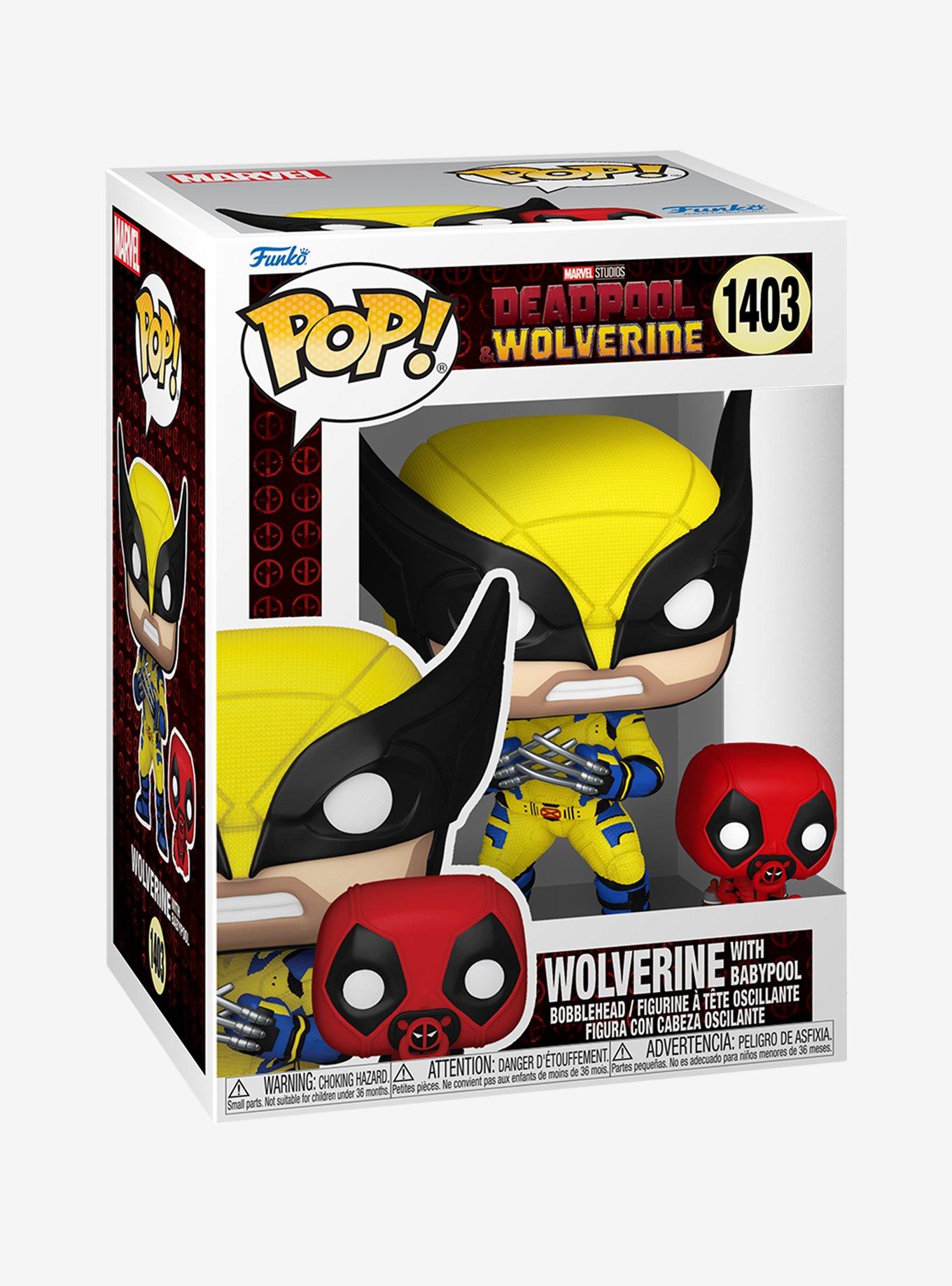 Funko Pop! Marvel Deadpool & Wolverine Wolverine with Babypool Vinyl Bobbleheads, , hi-res
