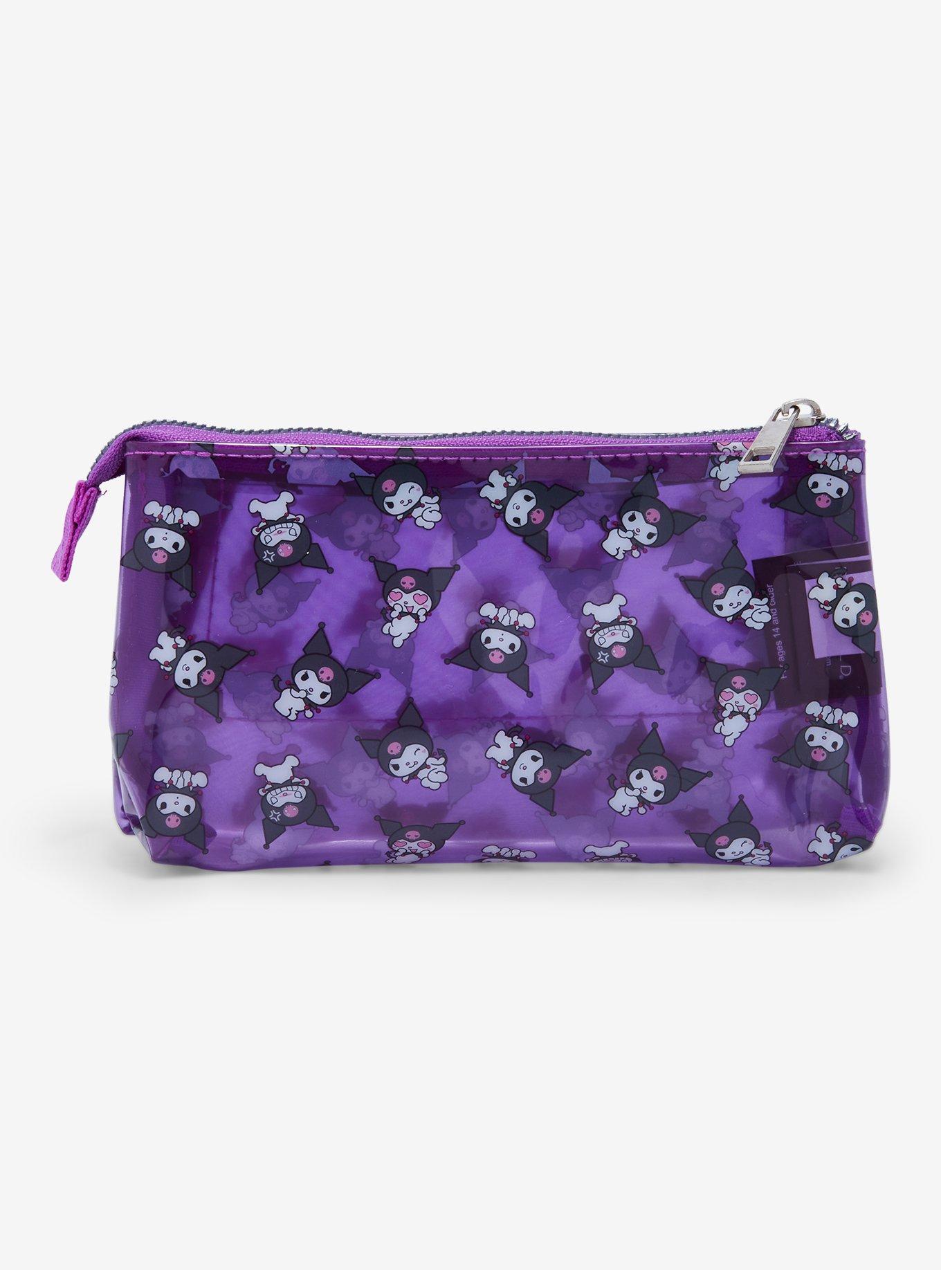 Sanrio Kuromi Allover Print Makeup Bag — BoxLunch Exclusive, , alternate