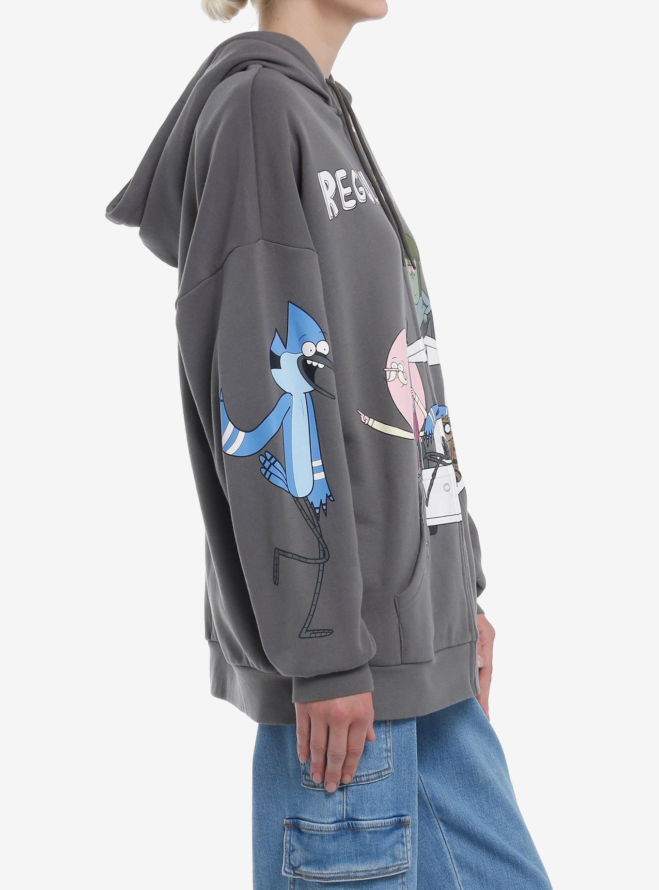 Regular Show Group Cart Girls Hoodie, MULTI, alternate