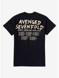 Avenged Sevenfold North American Tour 2023 T-Shirt Hot Topic Exclusive, BLACK, alternate