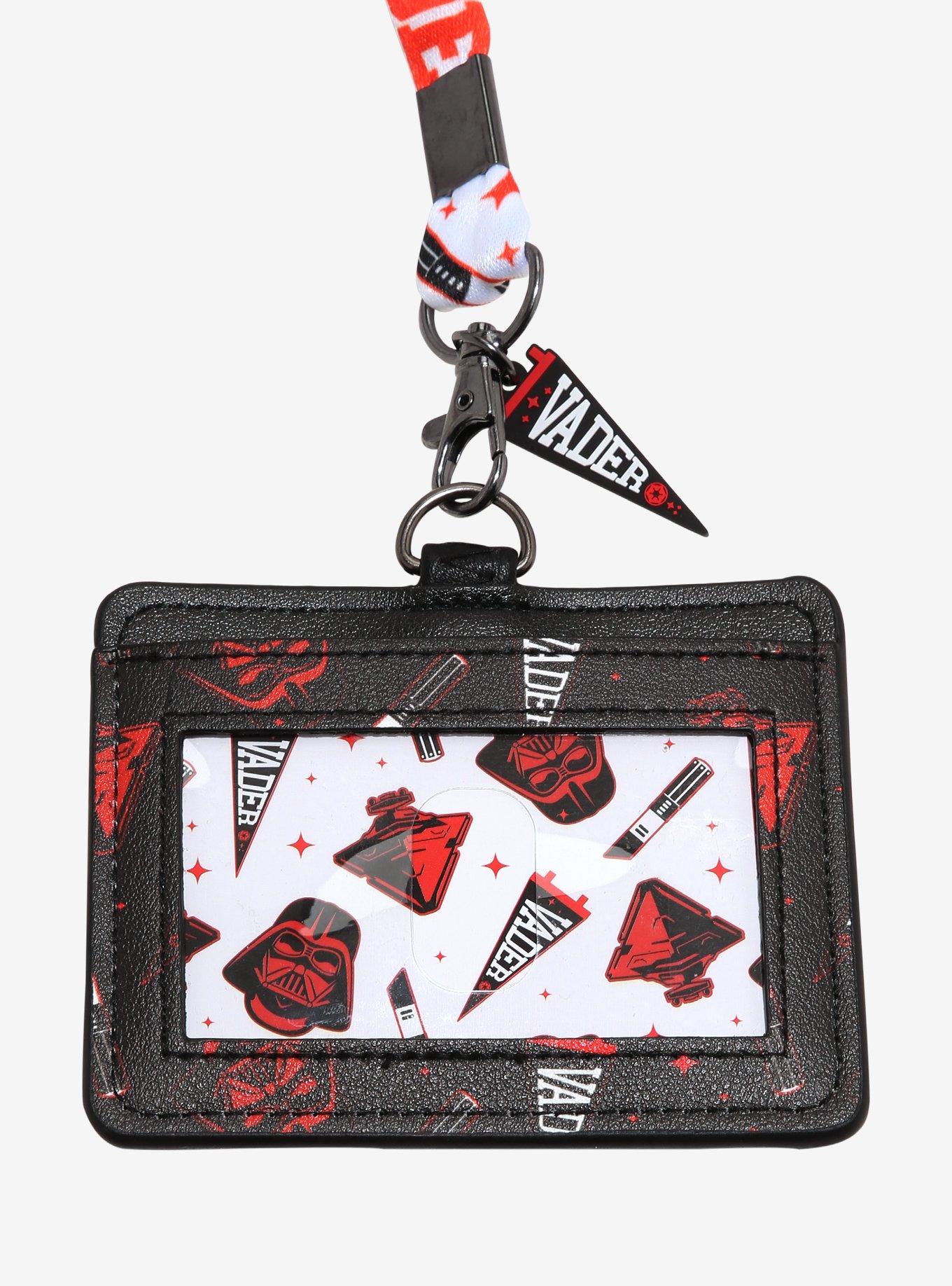 Star Wars Darth Vader Varsity Allover Print Lanyard - BoxLunch Exclusive, , hi-res