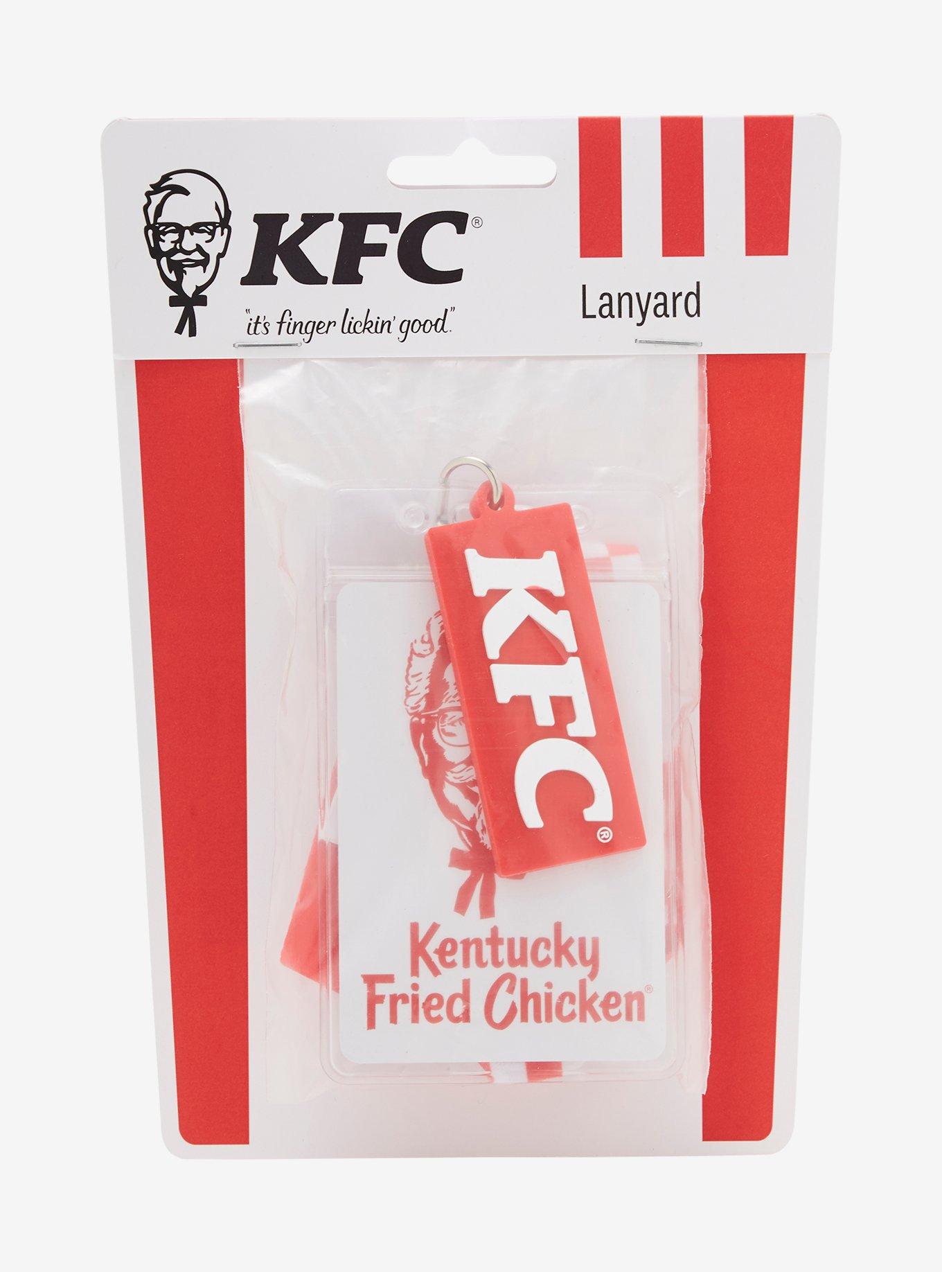 KFC Checkered Print Lanyard - BoxLunch Exclusive, , alternate