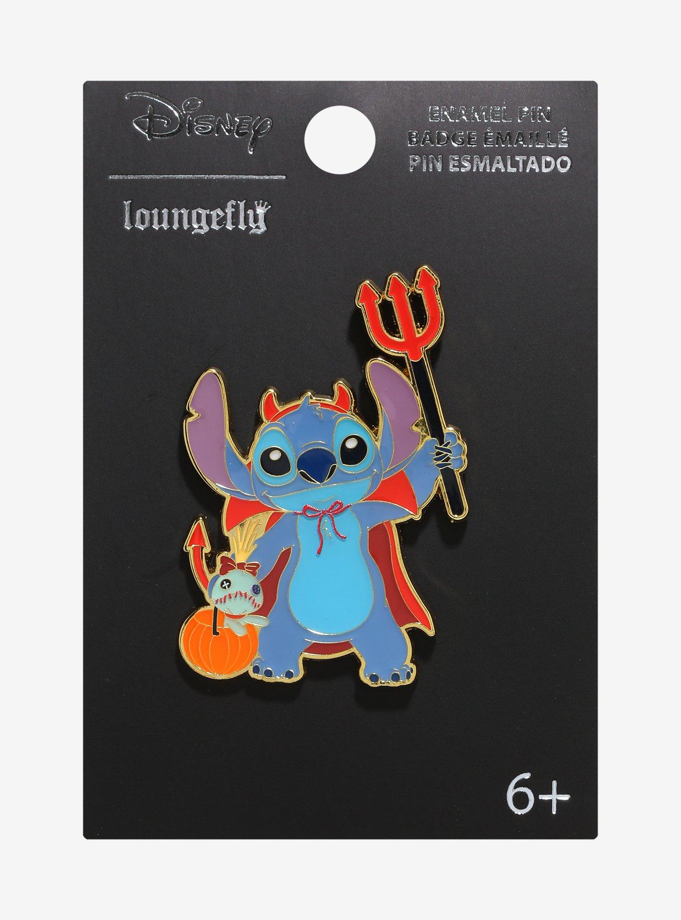 Loungefly Disney Lilo & Stitch Devil Stitch Pearlescent Enamel Pin — BoxLunch Exclusive, , alternate