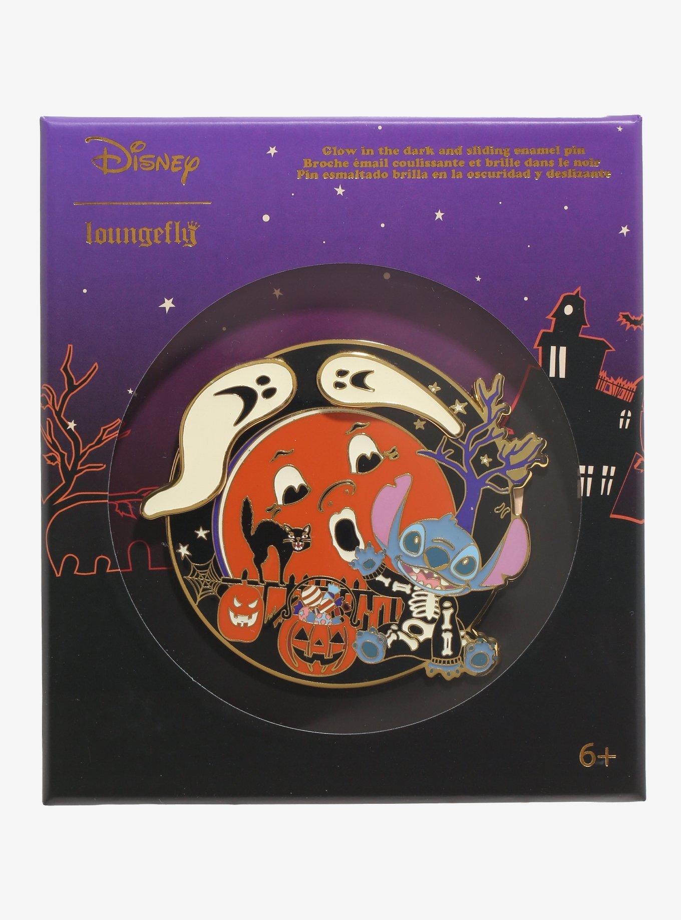 Loungefly Disney Lilo & Stitch Halloween Glow-in-the-Dark Limited Edition Enamel Pin - BoxLunch Exclusive, , alternate