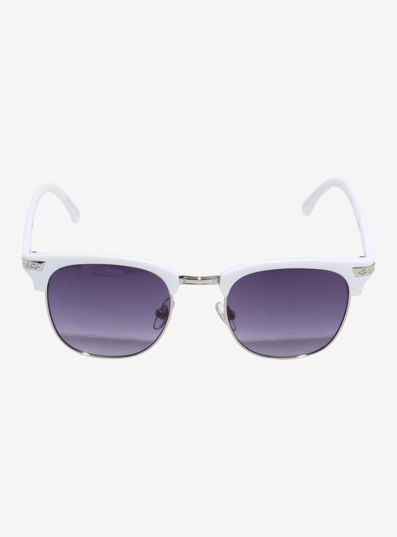 White Square Sunglasses, , alternate