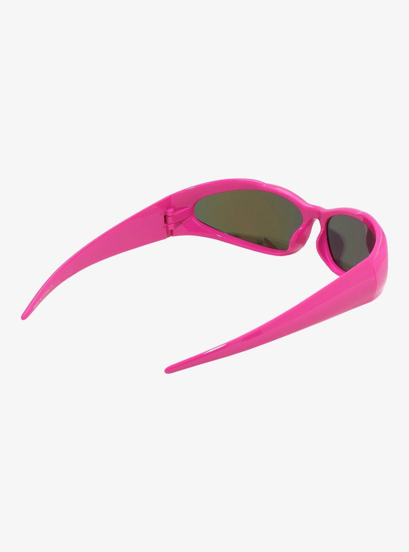 Pink Y2K Sport Sunglasses, , hi-res