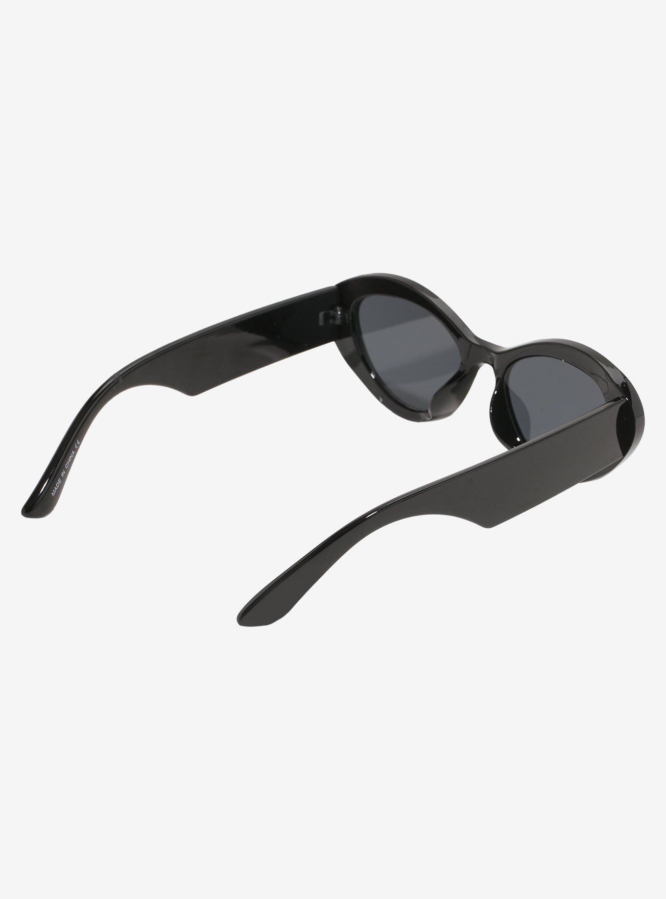 Star Stud Round Cat Eye Sunglasses, , alternate