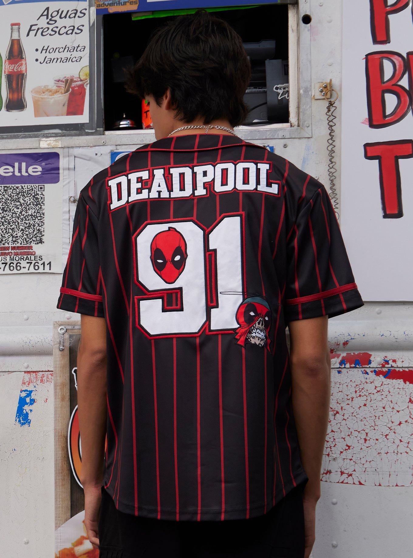 Our Universe Marvel Deadpool & Wolverine Deadpool Baseball Jersey, MULTI, alternate