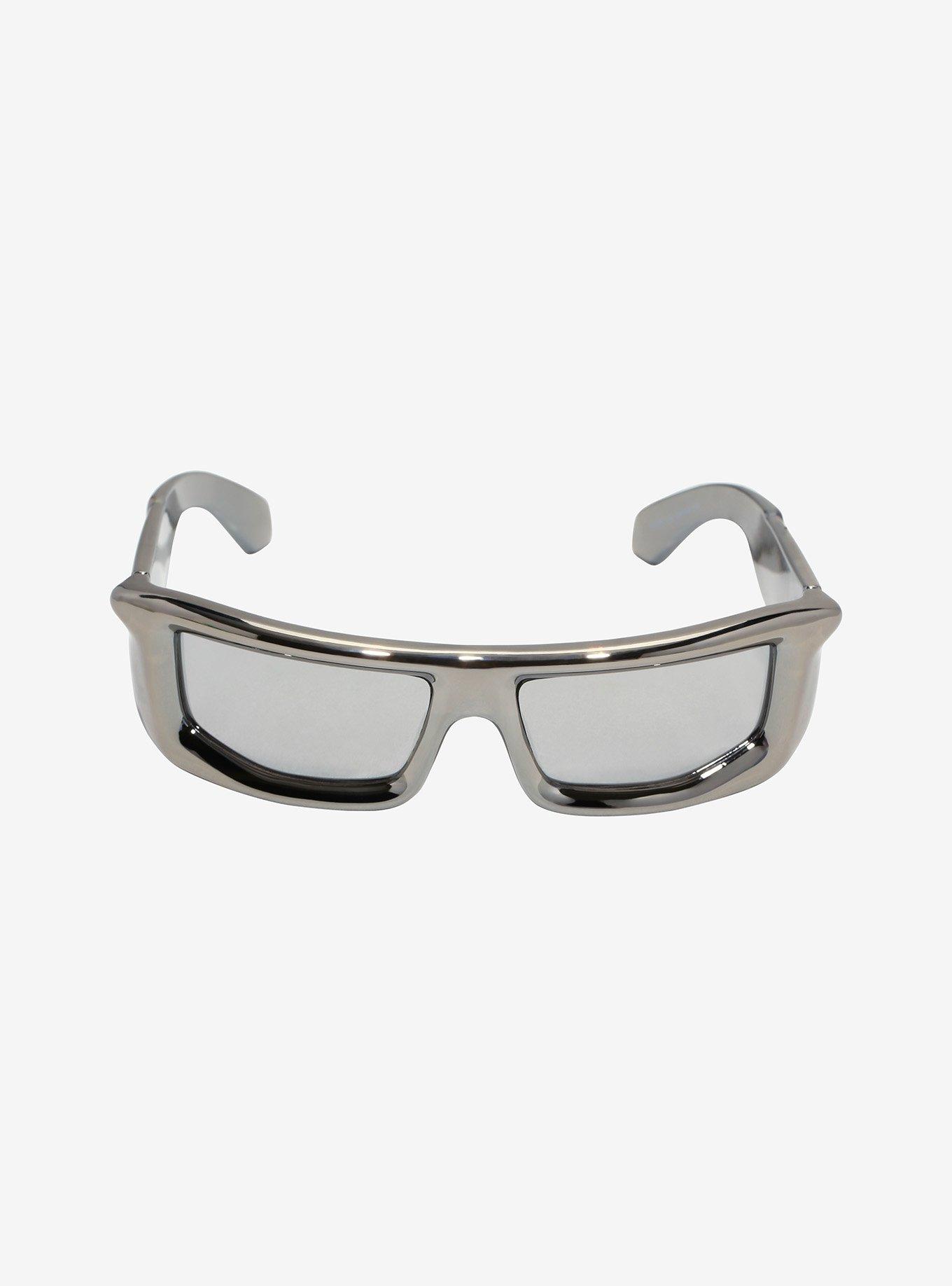 Silver Y2K Sunglasses, , alternate