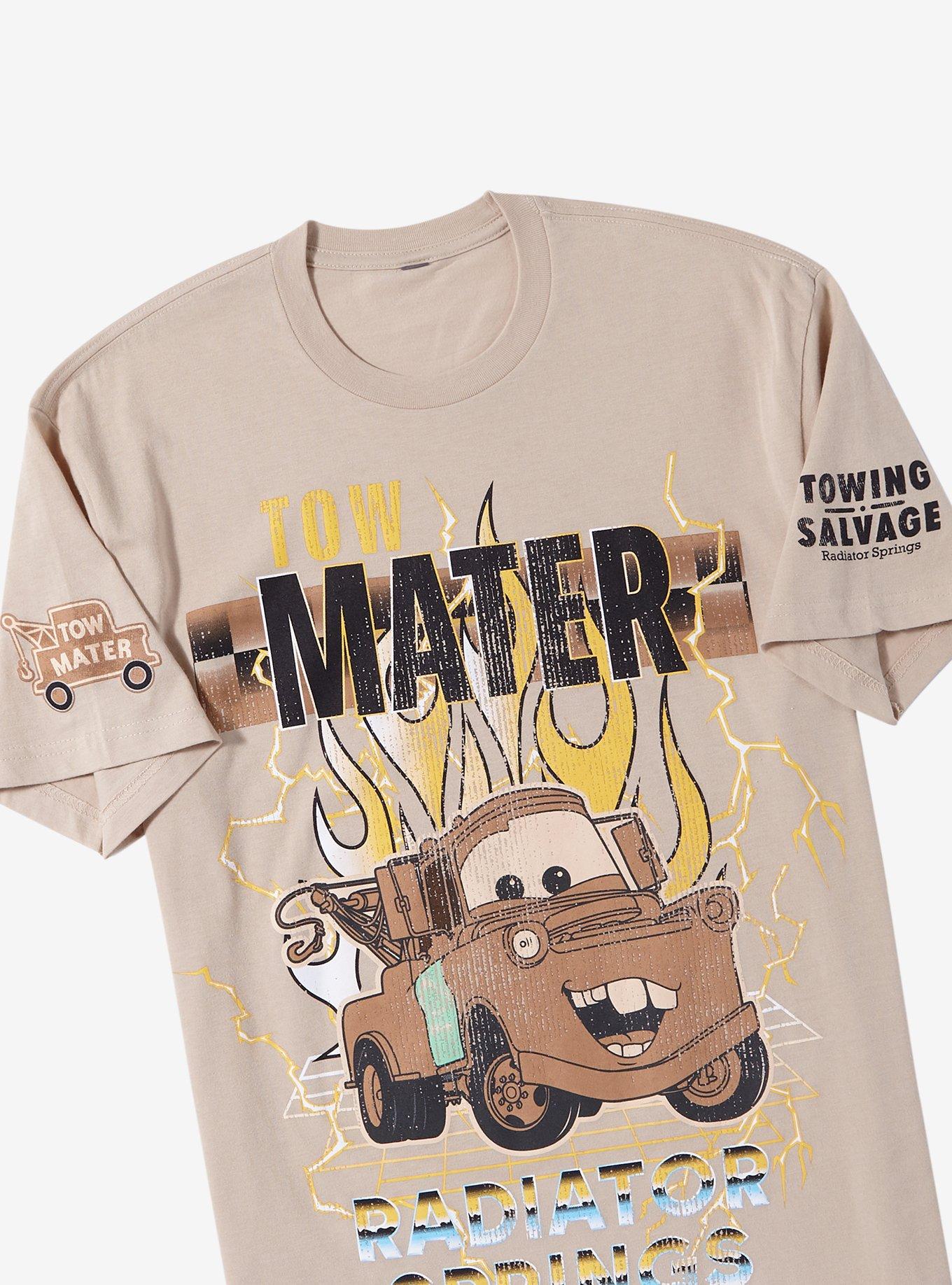 Disney Pixar Cars Tow Mater Racing Boyfriend Fit Girls T-Shirt, MULTI, alternate
