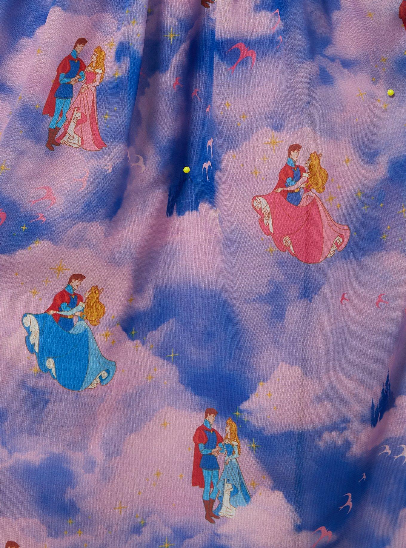 Disney Sleeping Beauty Aurora and Phillip Waltz in the Clouds Plus Size Dress — BoxLunch Exclusive, MULTI, alternate
