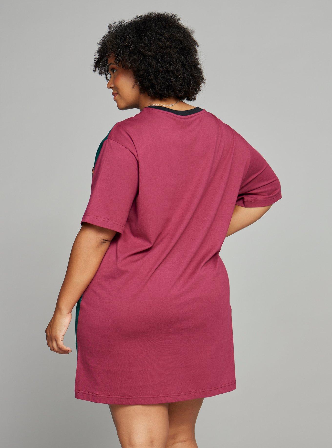 Disney Winnie the Pooh Tigger Plus Size T-Shirt Dress &mdash; BoxLunch Exclusive, PLUM, alternate