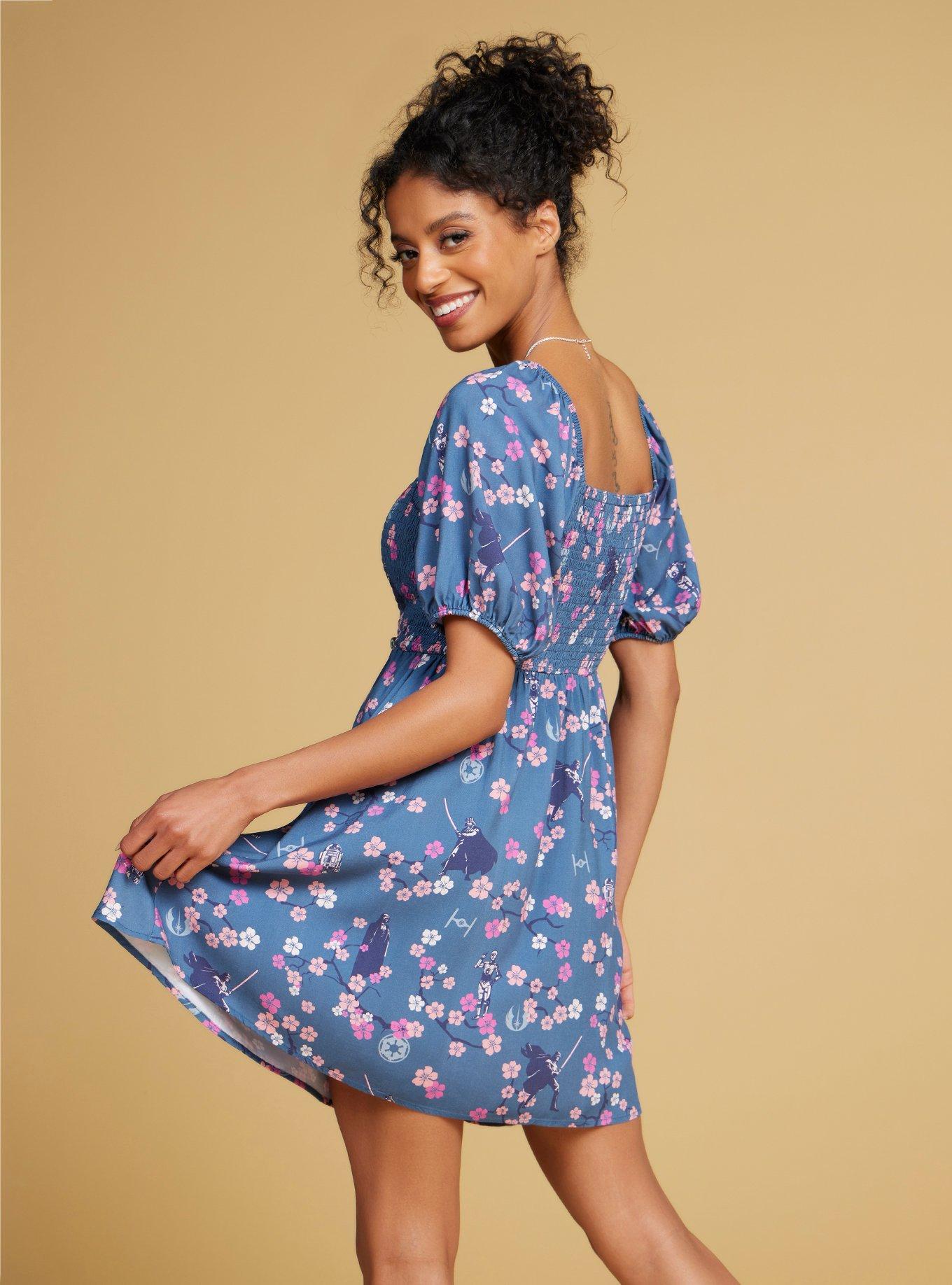 Her Universe Star Wars Darth Vader Samurai Smock Dress &mdash; BoxLunch Exclusive, NAVY, alternate