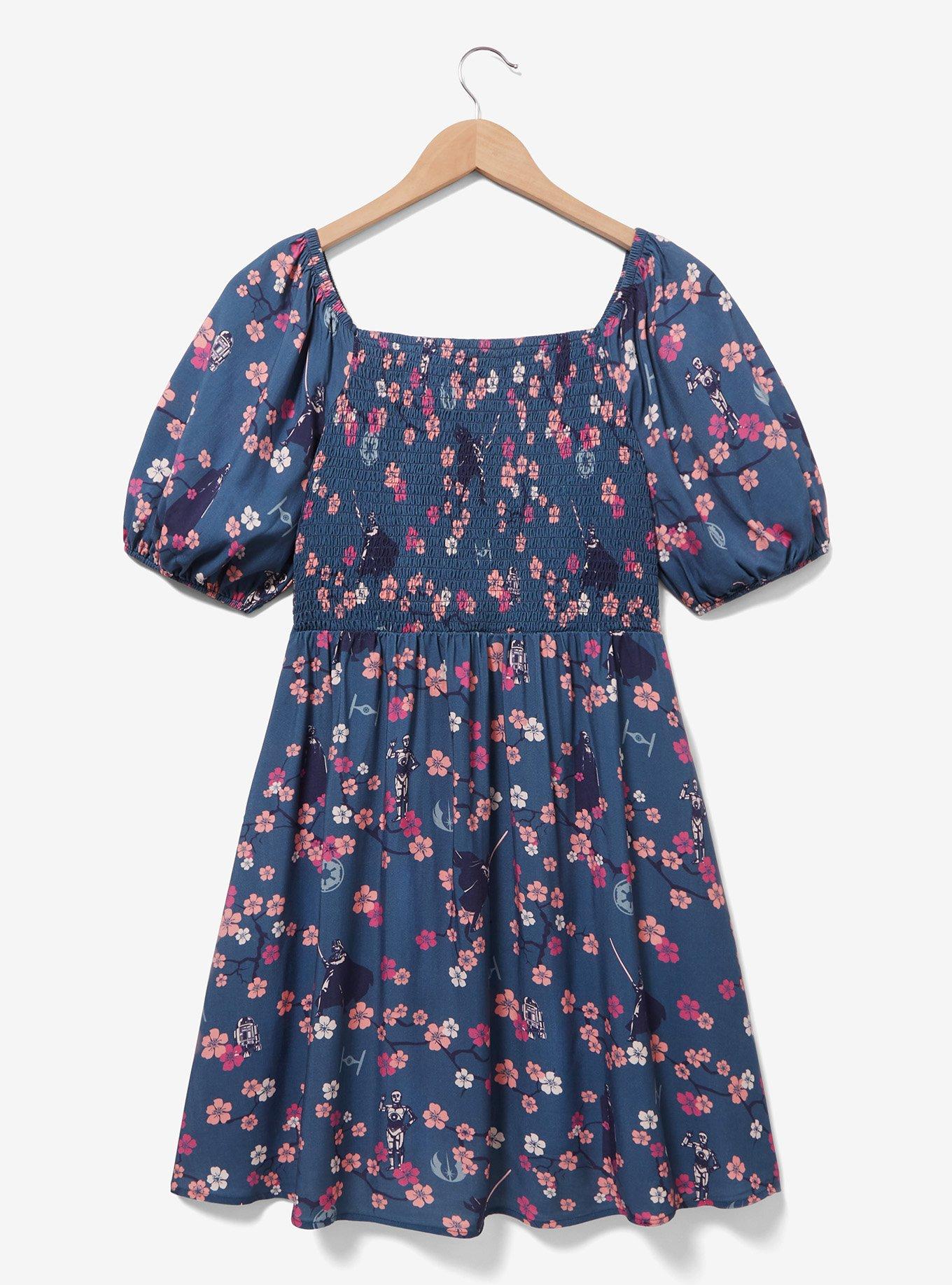 Her Universe Star Wars Darth Vader Samurai Smock Dress &mdash; BoxLunch Exclusive, NAVY, alternate