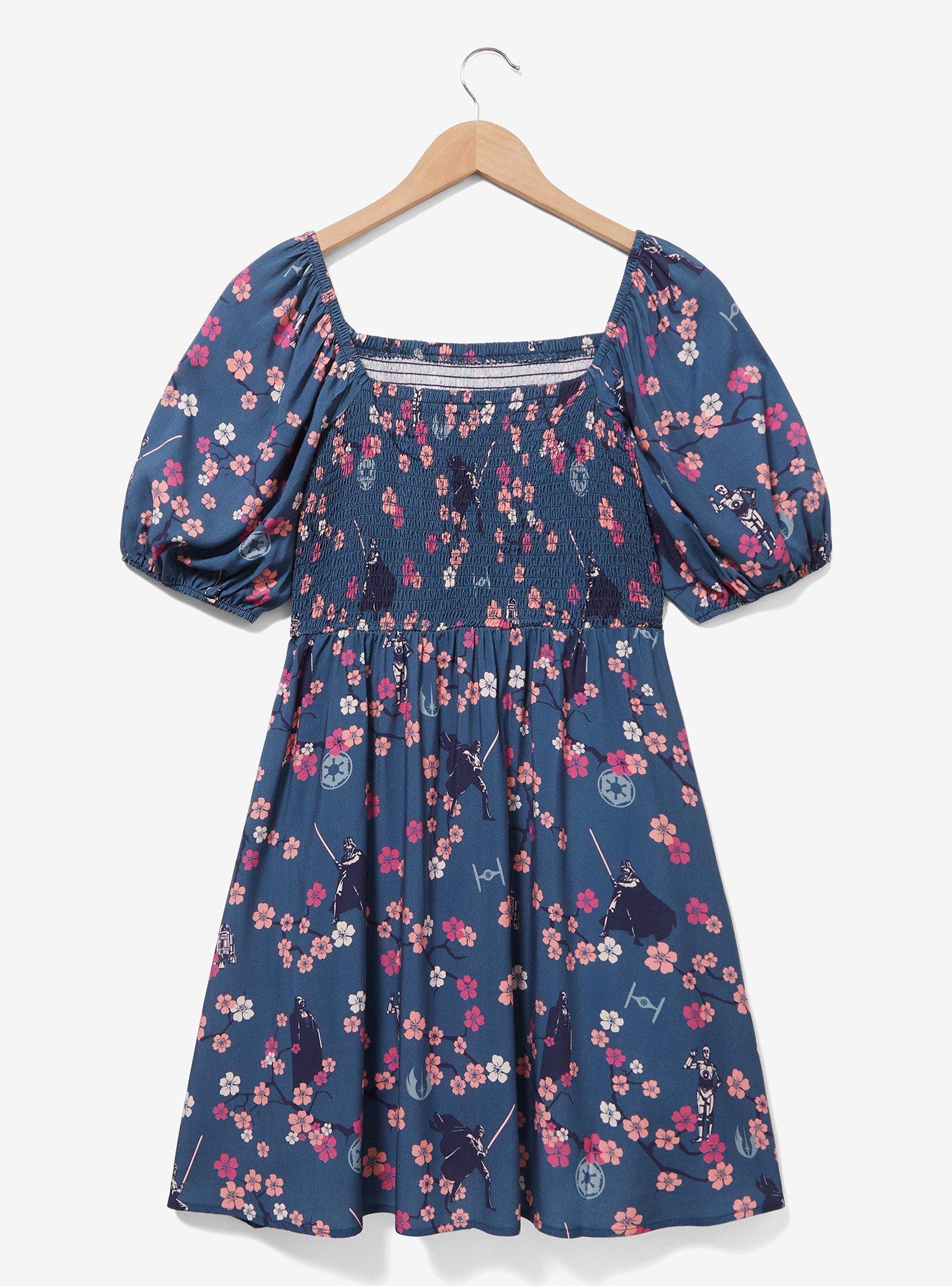 Her Universe Star Wars Darth Vader Samurai Smock Dress &mdash; BoxLunch Exclusive, NAVY, alternate