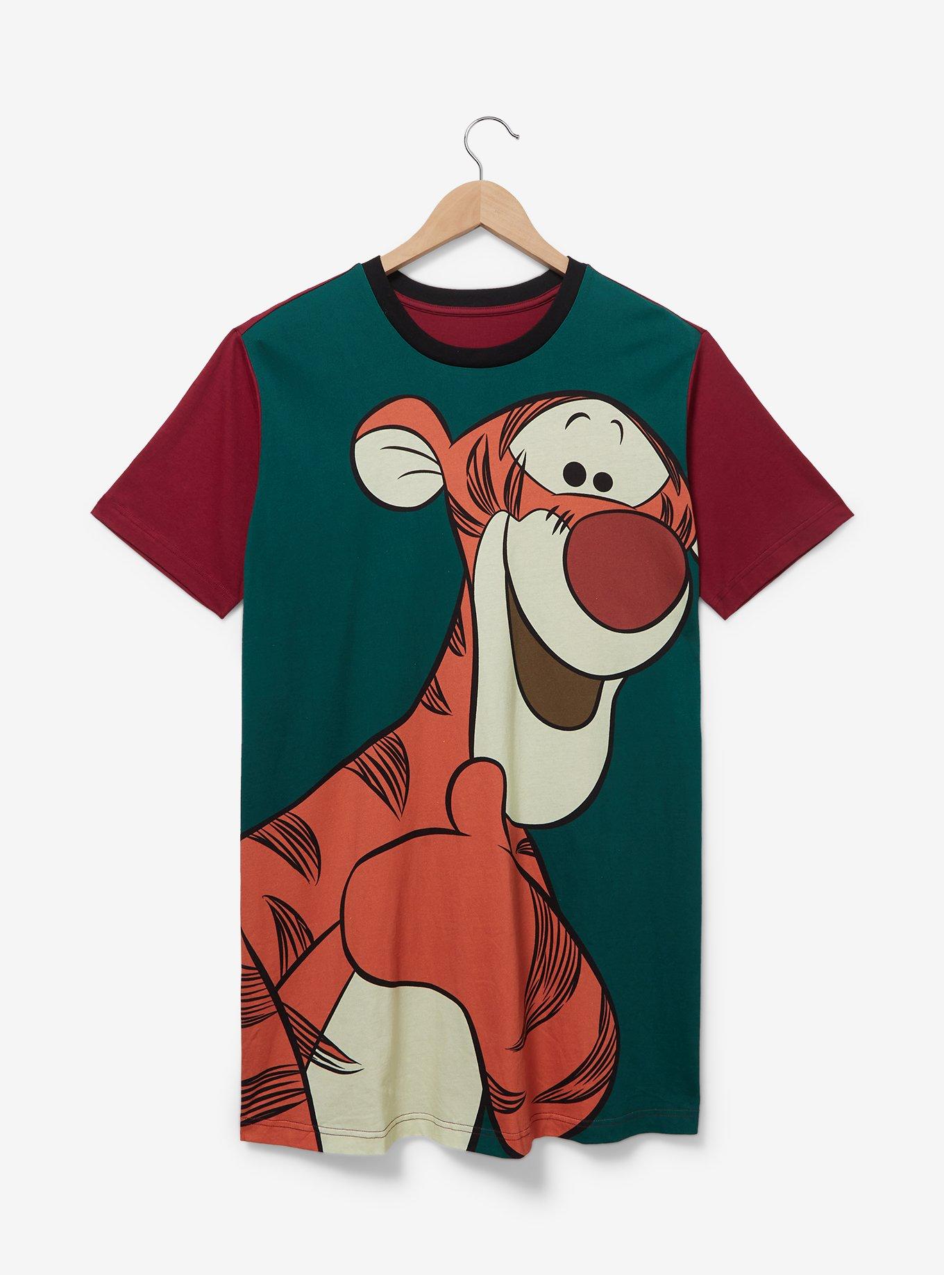 Disney Winnie the Pooh Tigger Oversized T-Shirt Dress &mdash; BoxLunch Exclusive, PLUM, alternate