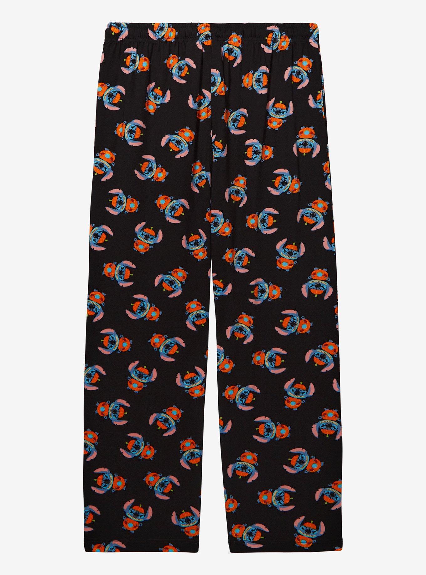 Disney Lilo & Stitch Pumpkin Stitch Allover Print Sleep Pants — BoxLunch Exclusive, , hi-res