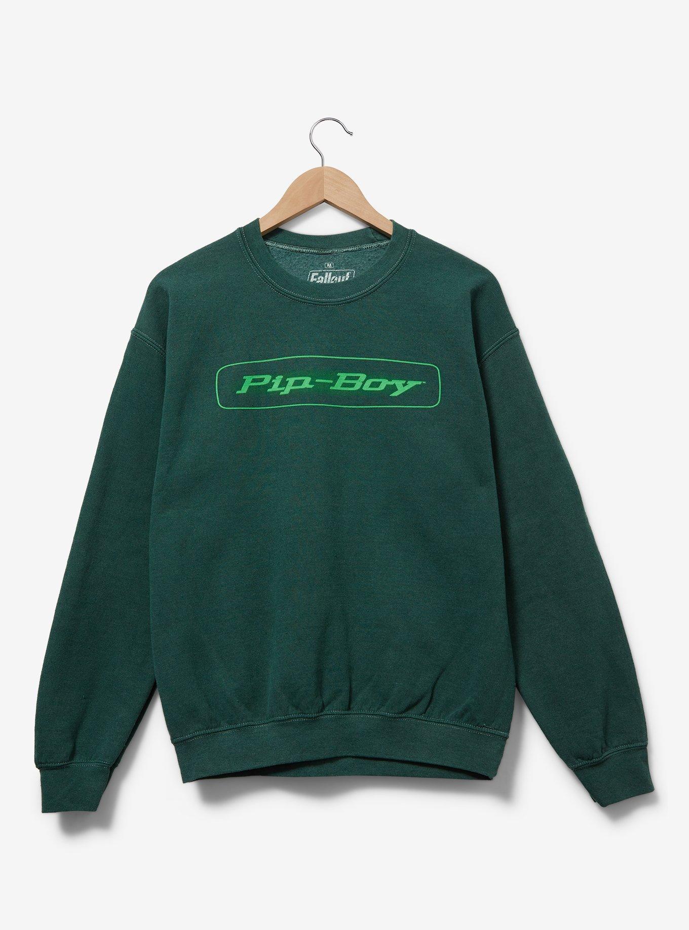 Fallout Pip-Boy Holotape Crewneck - BoxLunch Exclusive, GREEN, alternate