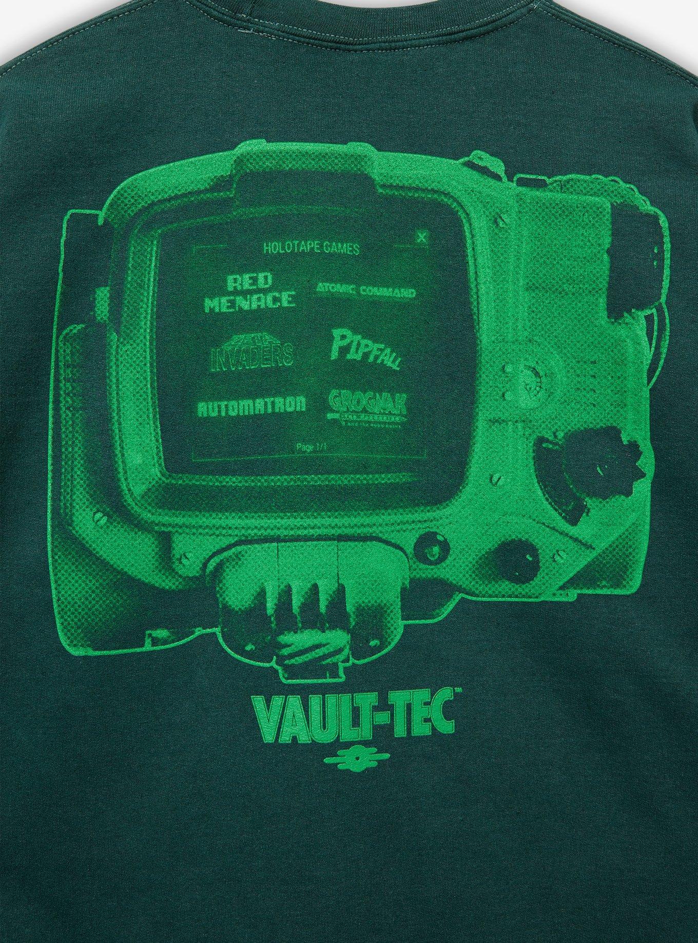 Fallout Pip-Boy Holotape Crewneck - BoxLunch Exclusive, GREEN, alternate