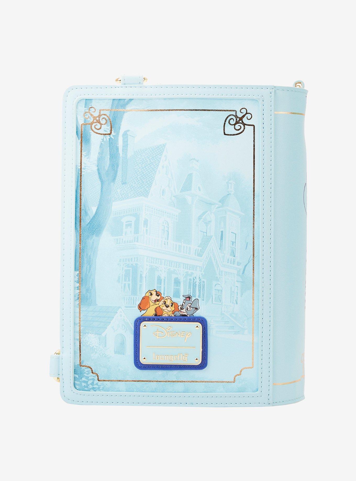 Loungefly Disney Lady And The Tramp Book Convertible Crossbody Bag, , alternate