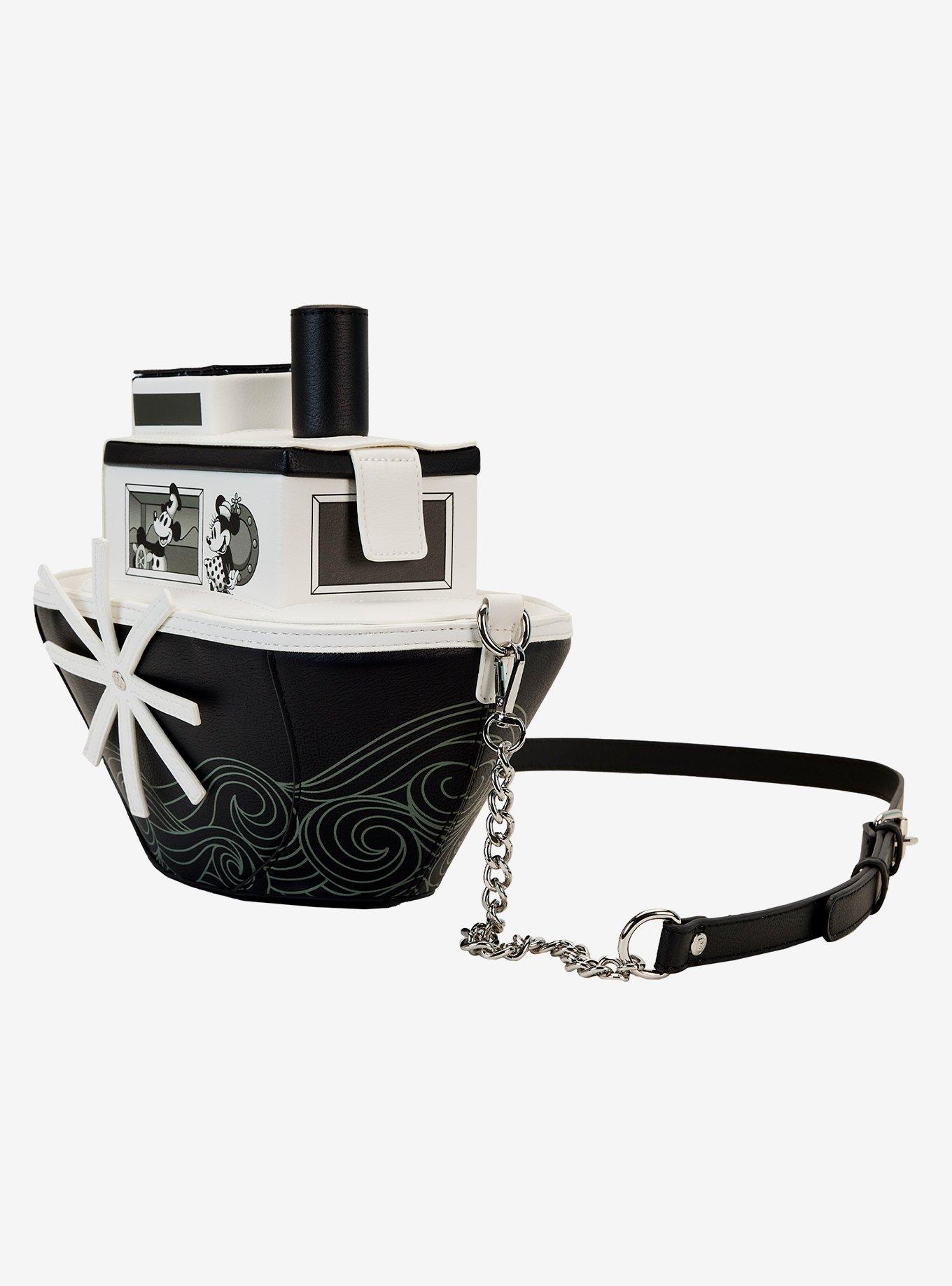 Loungefly Disney Steamboat Willie Boat Figural Crossbody Bag, , alternate